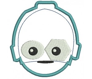 StickmStickmuster - Roboter Robo Kopf Appli